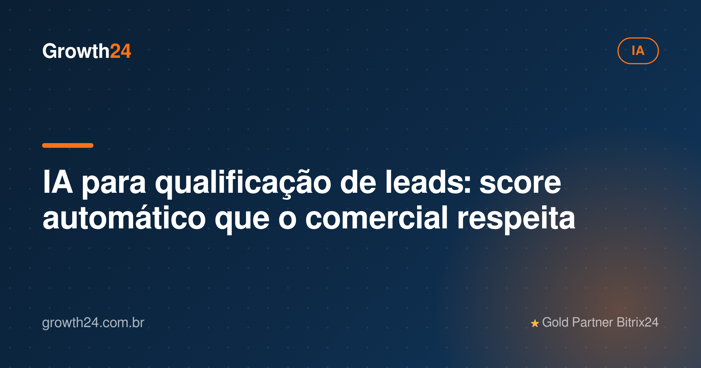 Ilustração sobre IA para qualificação de leads: score automático que o comercial respeita