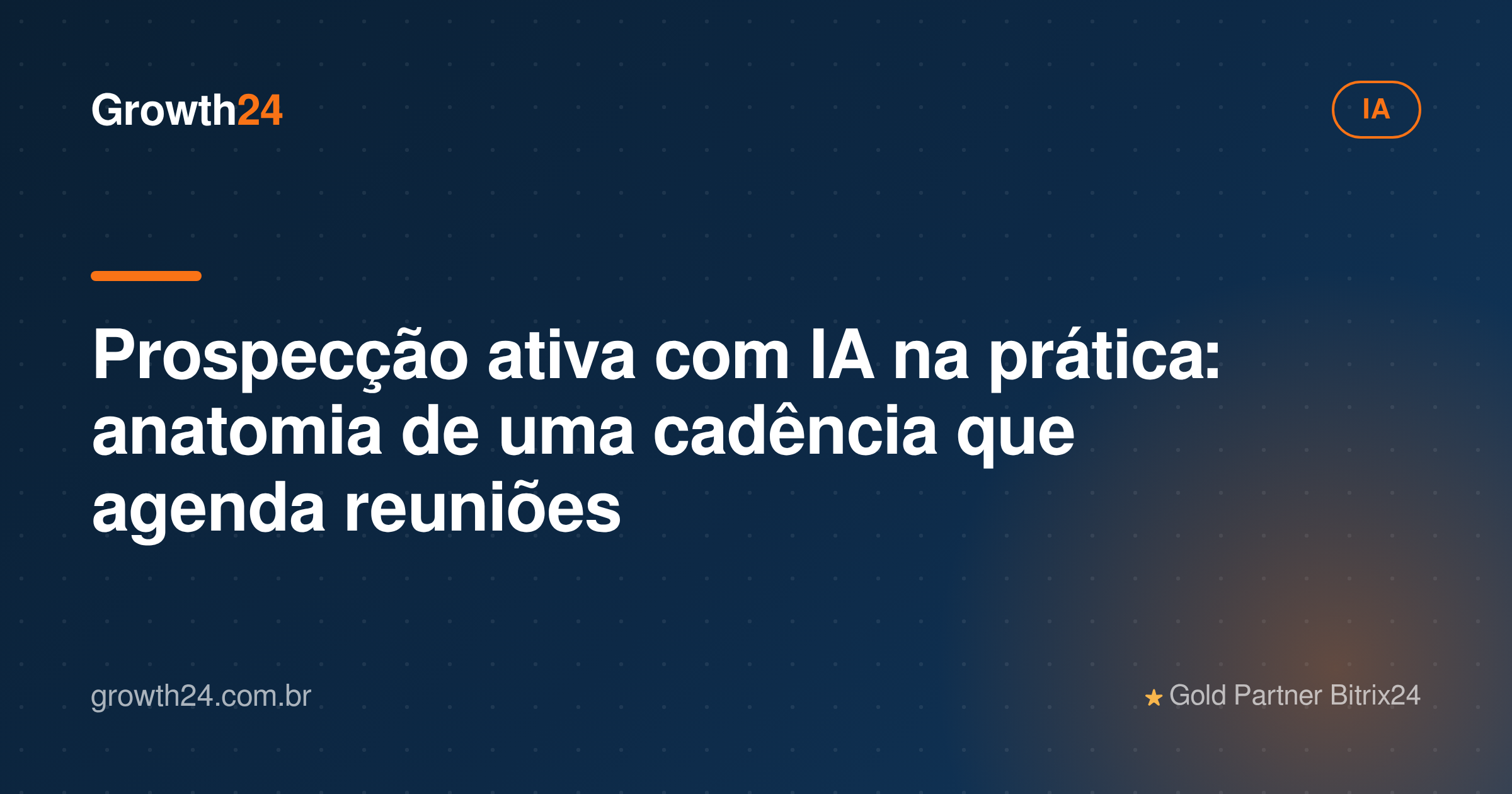 Ilustração sobre Prospecção ativa com IA na prática: anatomia de uma cadência que agenda reuniões